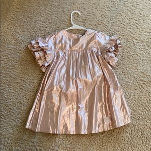 Girls 6 pink dress ruffles